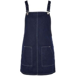 Topshop Denim Pinafore Dress
